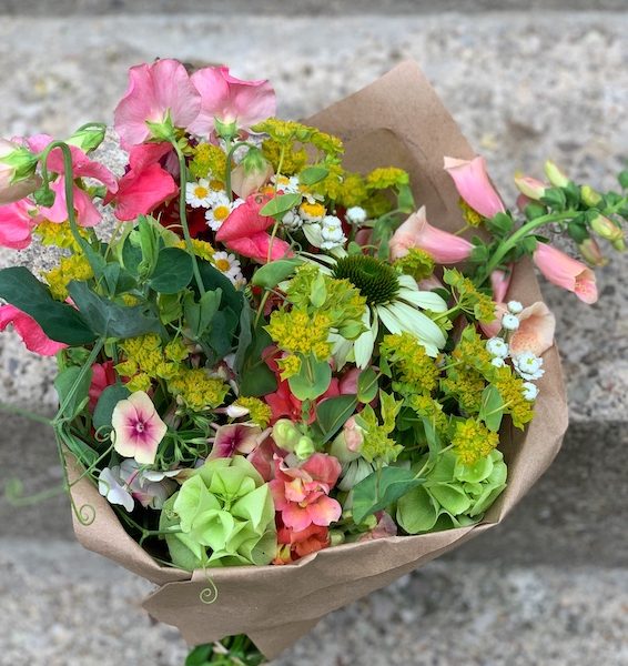 Hand-Tied Garden Bouquet (Available mid-May through the end of September)