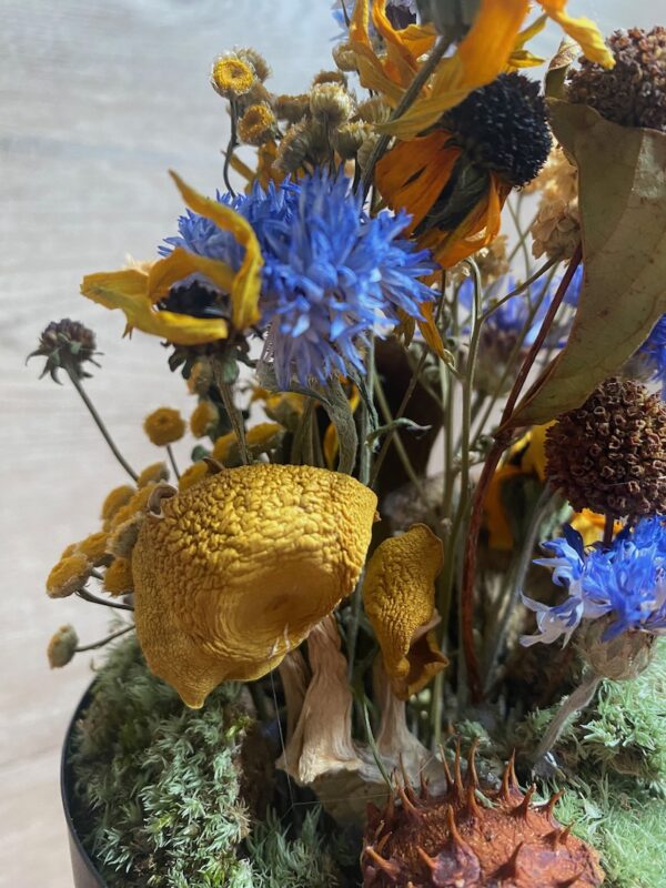Mushroom and Wildflower Glass Cloche - Image 2