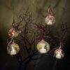 Pressed Flower Glass Bauble
