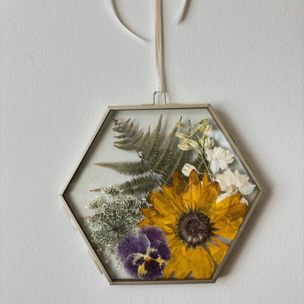 Summer's Elegance- Pressed Flower Frame