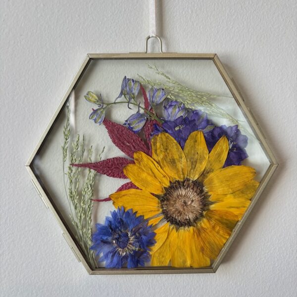 Summer's Jewels- Pressed Flower Frame